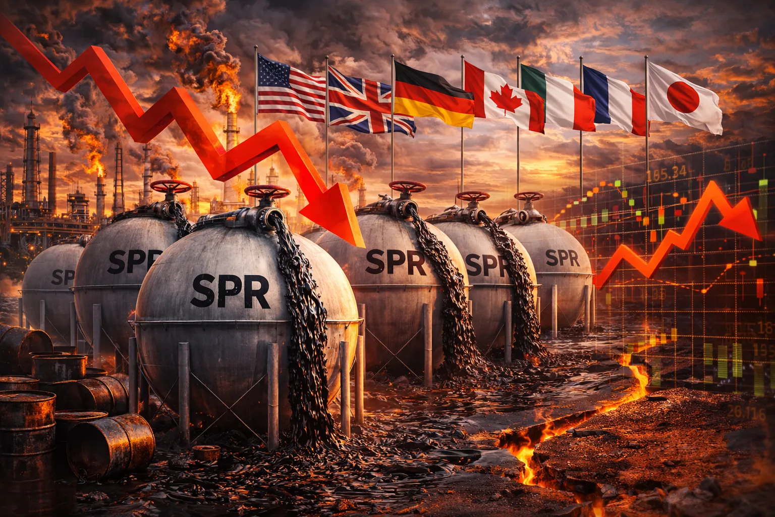 تعثر اتفاق مجموعة السبع على طرح احتياطيات النفط الاستراتيجية وسط تقلبات السوق